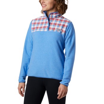 Columbia Ženske Puloveri - Harborside II Overlay Fleece Plave | UBIH-41087